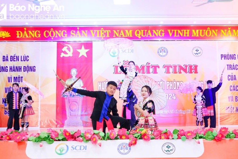SCDI phối hợp tổ chức mít tinh hưởng ứng Ngày Thế giới phòng, chống bệnh lao tại Nghệ An