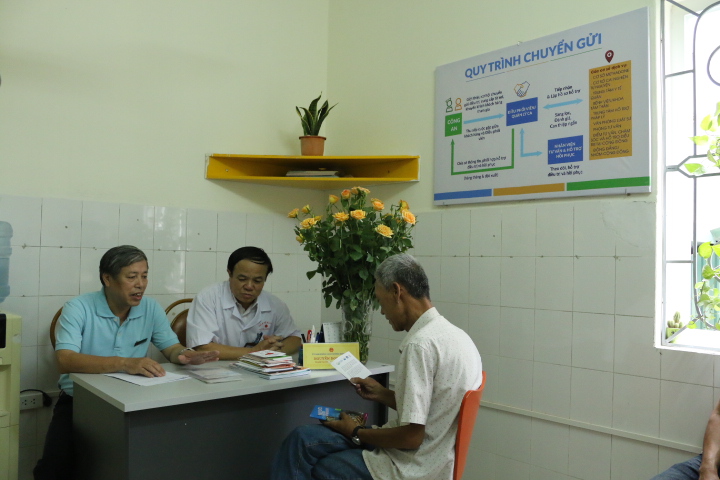 Launching “Social and legal consulting, assisted referral model for people who use drugs" in Long Bien district, Hanoi