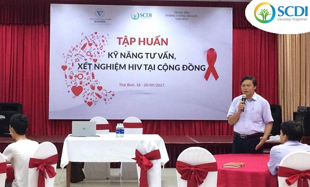 Tập huấn kỹ năng xét nghiệm HIV tại cộng đồng tỉnh Thái Bình