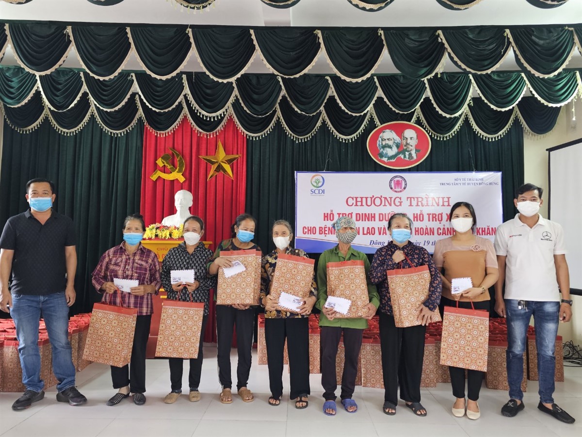 Thái Bình: Trung tâm SCDI hỗ trợ xã hội và dinh dưỡng cho bệnh nhân lao có hoàn cảnh khó khăn
