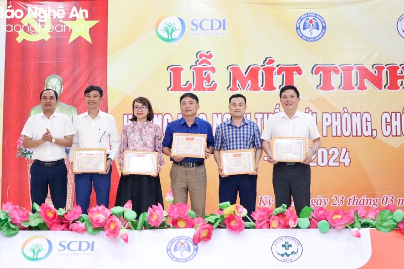SCDI phối hợp tổ chức mít tinh hưởng ứng Ngày Thế giới phòng, chống bệnh lao tại Nghệ An