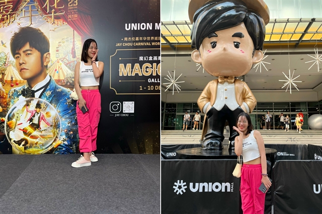 Như travels to Bangkok for her idol Jay Chou's concert in December 2023. — Photo courtesy of Đinh Thị Tâm Như