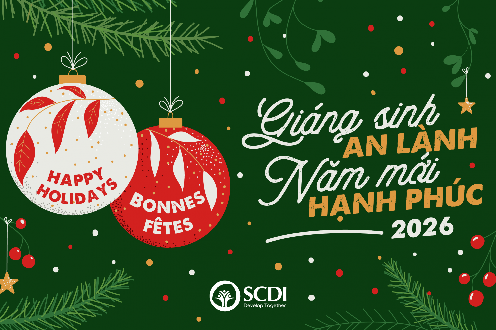 Giáng sinh an lành - Năm mới hạnh phúc 2026